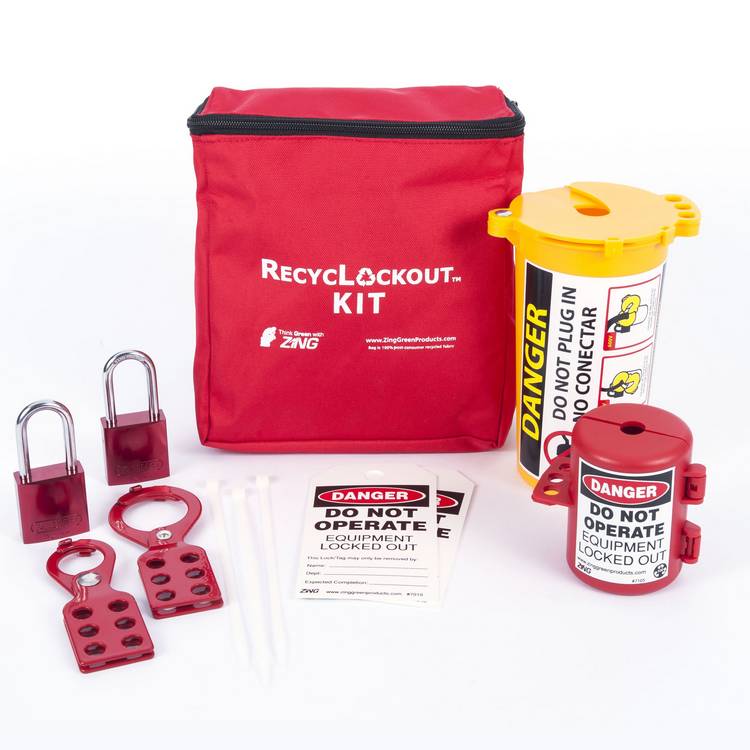 ZING Lockout Tagout Kit, 11 Component- Model 2733