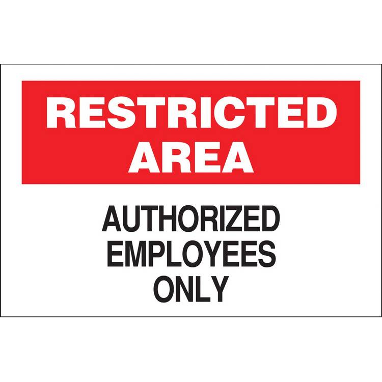 ZING Eco Security Sign, 10X14- Model 2739