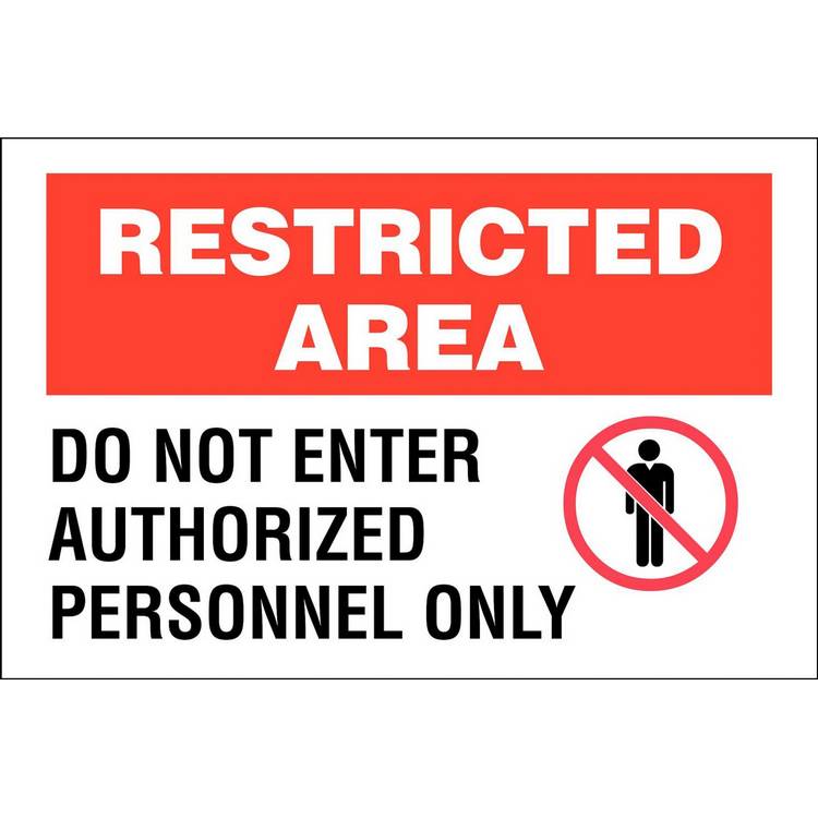 ZING Eco Security Sign, 10X14- Model 2740