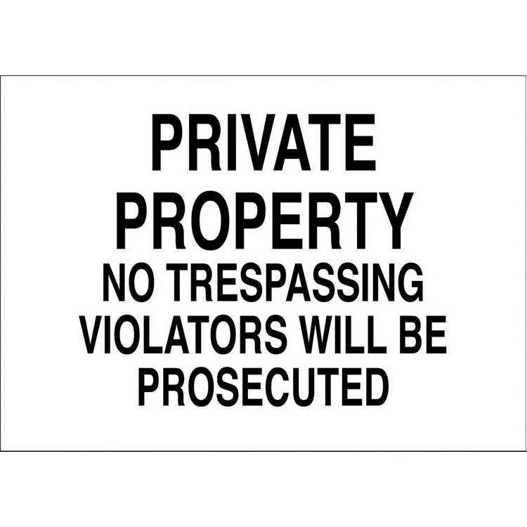 ZING Eco Security Sign, 10X14- Model 2742