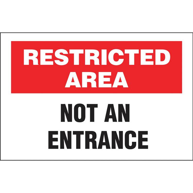 ZING Eco Security Sign, 10X14- Model 2743