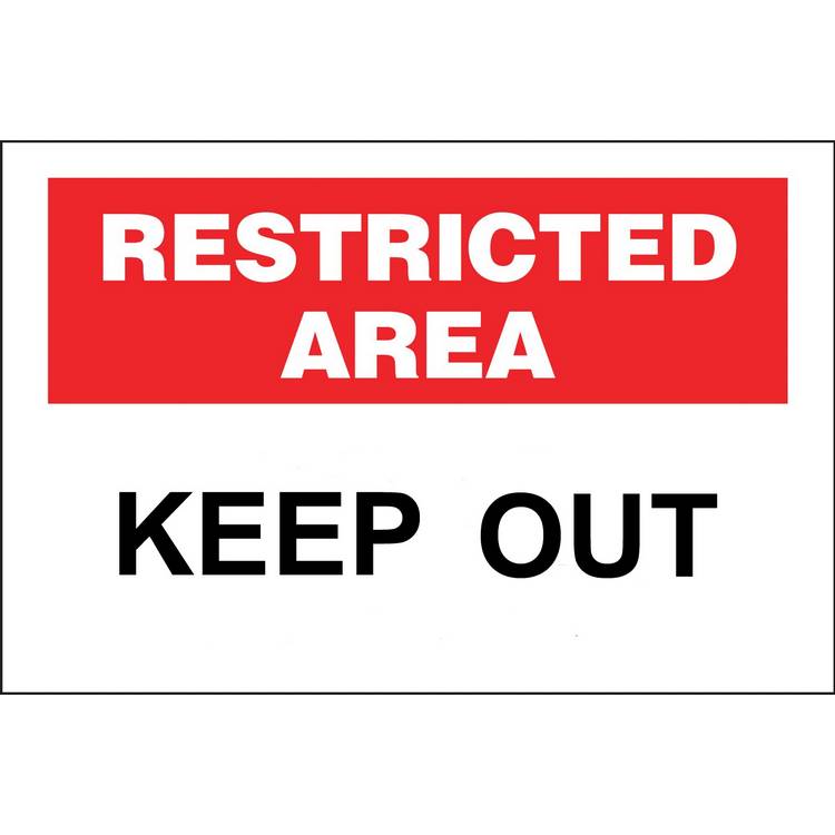 ZING Eco Security Sign, 10X14- Model 2744