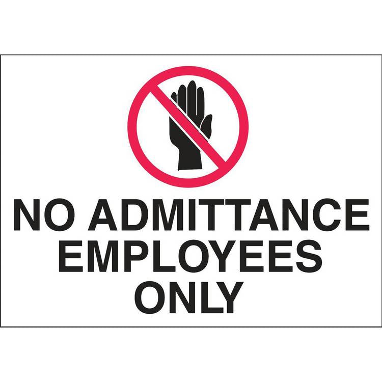ZING Eco Security Sign, 10X14- Model 2746