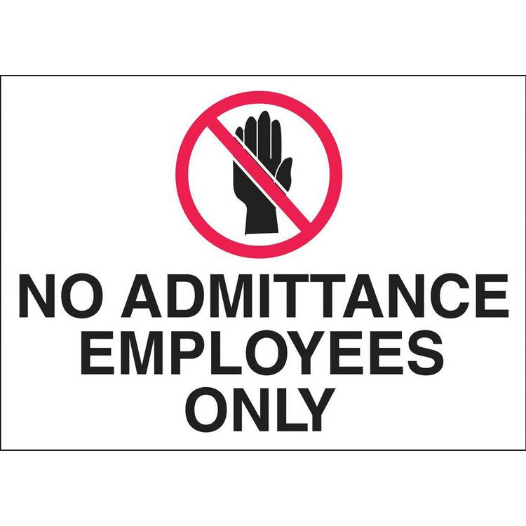 ZING Eco Security Sign, 10X14- Model 2746