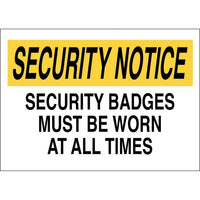 Thumbnail for ZING Eco Security Sign, 10X14- Model 2754