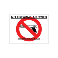 Thumbnail for ZING Concealed Carry Sign, 10X14- Model 2800A