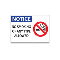 Thumbnail for ZING No Smoking Sign, 10X14- Model 2839