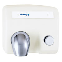 Bradley Bx Cast Iron Push Button Operated Hand Dryer w/ 29 Second Dry Time