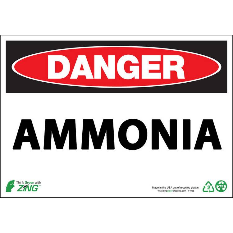 ZING Eco Safety Sign, Danger, 10X14- Model 2955