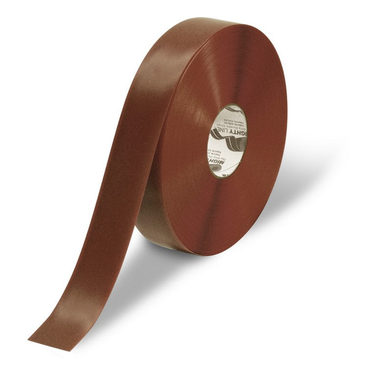 Mighty Line 2" Brown Solid Color Tape - 100' Roll