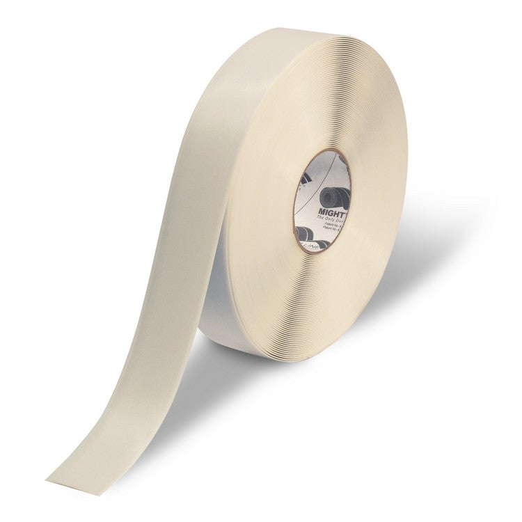 Mighty Line 2" White Solid Color Tape - 100' Roll