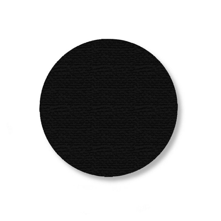 Mighty Line 3.5" Black Solid Dot - Standard Size - Pack of 100