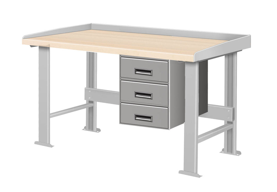 24" x 24.5" Three Drawer Unit for Pucel Work Benches