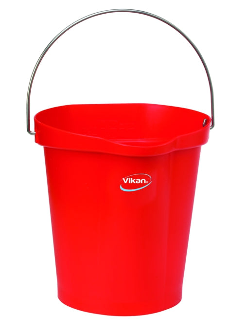 3 Gallon Pail 12.75" x 12" Red