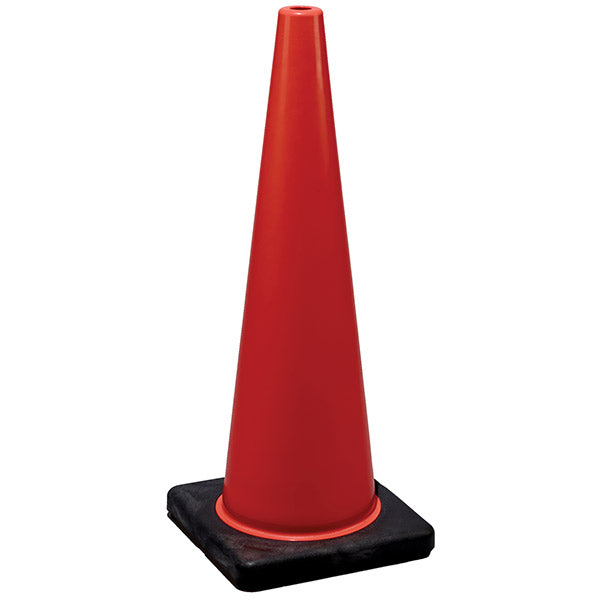 Cortina DW Series Traffic Cone, 28", 7 lb, Orange/Black, 1/Each