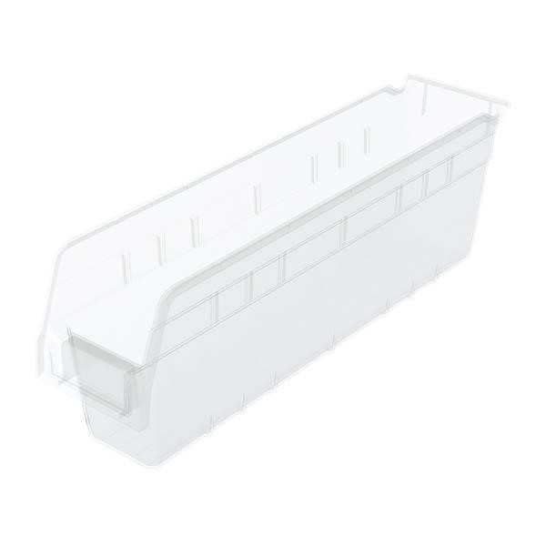 Akro-Mils® ShelfMax® Bin, 17 7/8"L x 6"H x 4 1/8"W, Clear, 1/Each