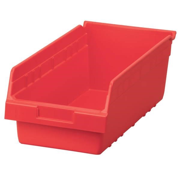 Akro-Mils® ShelfMax® Bin, 17 7/8"L x 6"H x 8 3/8"W, Red, 1/Each