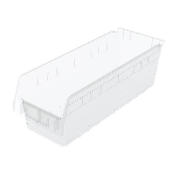 Akro-Mils® ShelfMax® Bin, 17 7/8"L x 6"H x 6 5/8"W, Clear, 1/Each