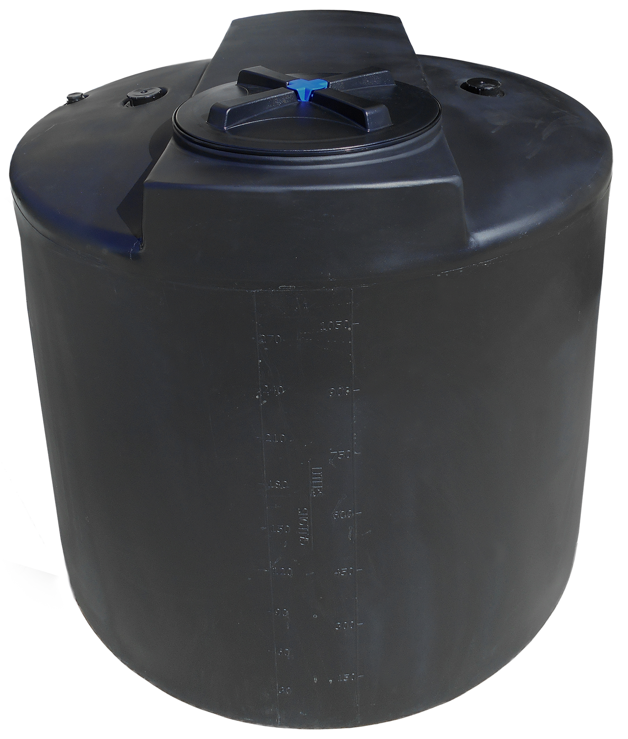 300 Gal ProChem® Potable Water Tanks - LPE 1.0 FDA - Black - Dia 48" - Lid 16"