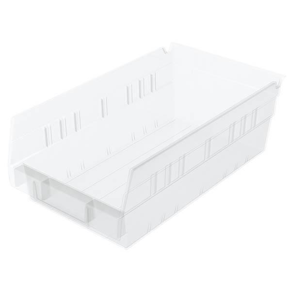 Akro-Mils® Shelf Bin, 11 5/8"L x 4"H x 6 5/8"W, Clear, 1/Each