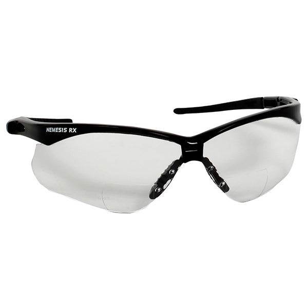 KleenGuard™ V60 Nemesis* RX Eyewear, Black Frame, Clear Lens, +1.0 Diopter, 1/Each