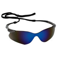 Thumbnail for KleenGuard™ V30 Nemesis* VL Eyewear, Gunmetal Temple, Blue Mirror Lens, 1/Each