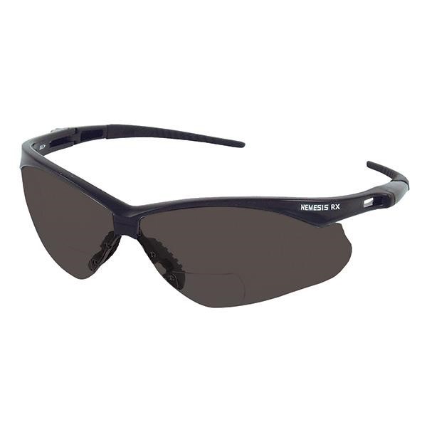 KleenGuard™ V60 Nemesis* RX Eyewear, Black Frame, Smoke Lens, +1.5 Diopter, 1/Each