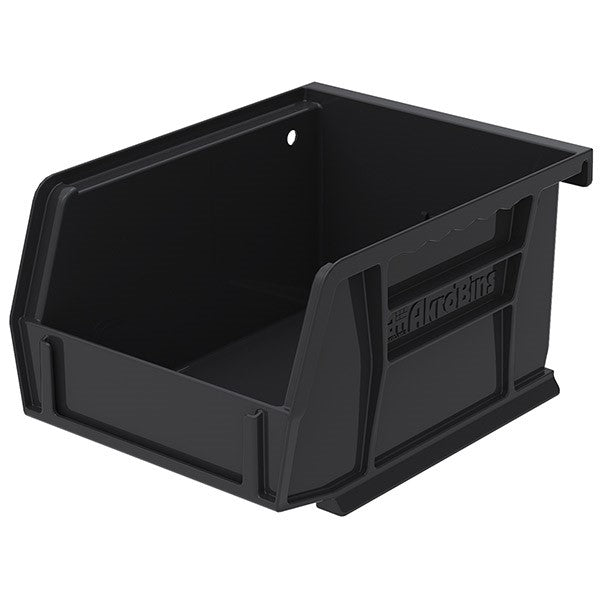 Akro-Mils® AkroBins® Standard Storage Bin, 5 3/8"L x 3"H x 4 1/8"W, Black, 1/Each