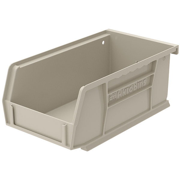 Akro-Mils® AkroBins® Standard Storage Bin, 7 3/8"L x 3"H x 4 1/8"W, Stone, 1/Each