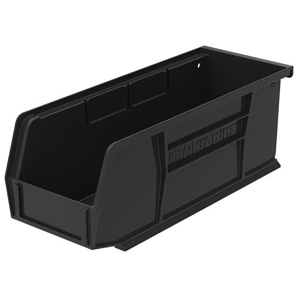 Akro-Mils® AkroBins® Standard Storage Bin, 10 7/8"L x 4"H x 4 1/8"W, Black, 1/Each