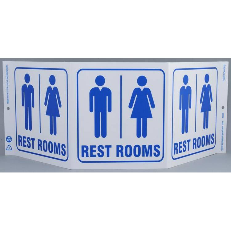 ZING Public Facility TriView Sign 7.5x20- Model 3060