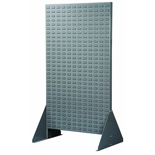 Akro-Mils® Double-Sided Louvered Floor Rack, 66 3/8" x 36", Gray, 1/Each