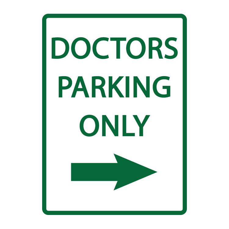 ZING Eco Parking Sign, 18X12, EGP- Model 3074