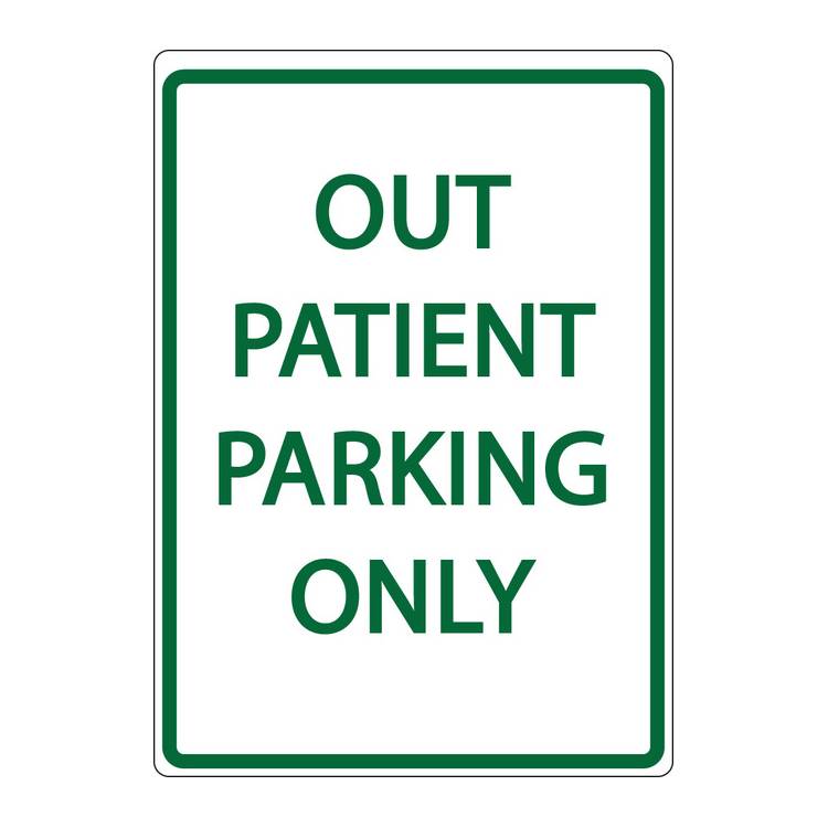 ZING Eco Parking Sign, 18X12, EGP- Model 3083