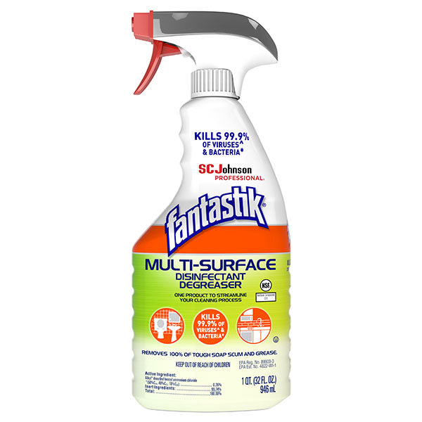 SC Johnson Professional® fantastik® Multi-Surface Degreaser Disinfectant Sanitizer, 32 oz Trigger Spray, 1/Each