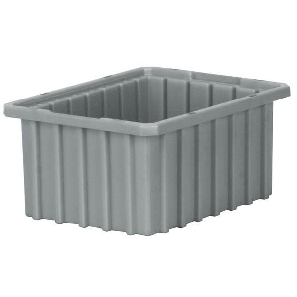 Akro-Mils® Akro-Grid Dividable Grid Container, 10 7/8"L x 5"H x 8 1/4"W, Gray, 1/Each