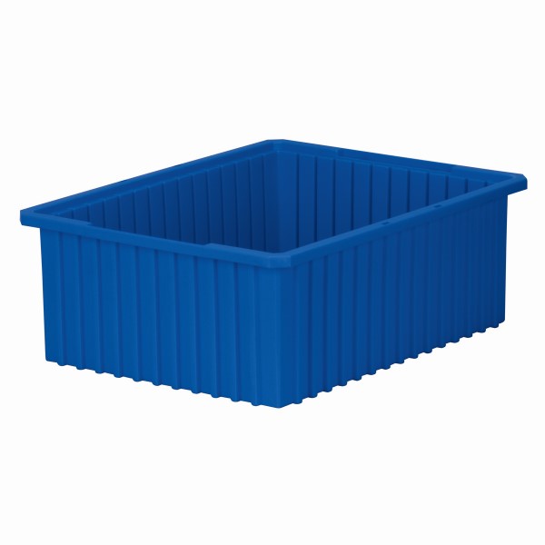 Akro-Mils® Akro-Grid Dividable Grid Container, 22 3/8"L x 8"H x 17 3/8"W, Blue, 1/Each