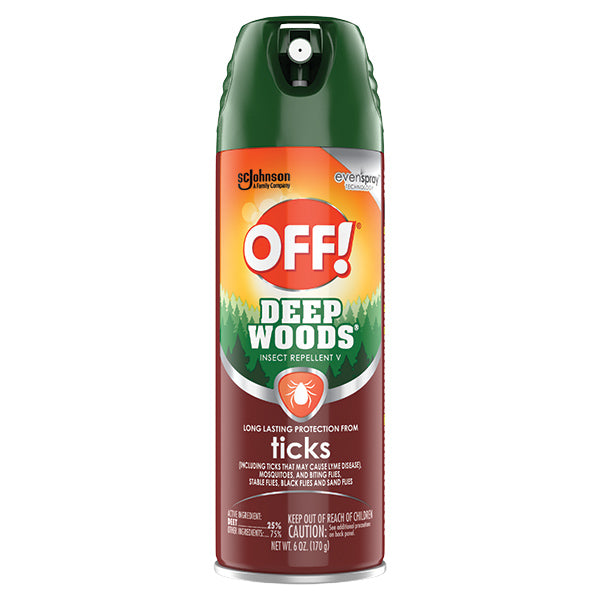 SC Johnson® OFF!® Deep Woods® Insect Repellent V (Tick), 6 oz Aerosol, 1/Each 