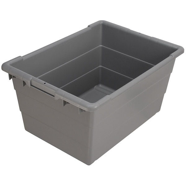Akro-Mils® Akro-Tub Cross-Stack Container, 23 3/4"L x 12"H x 17 1/4"W, Gray, 1/Each