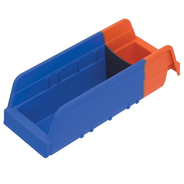 Akro-Mils® Indicator® Kanban Bin, 11 5/8"L x 4"H x 4 1/4"W, Blue, 1/Each