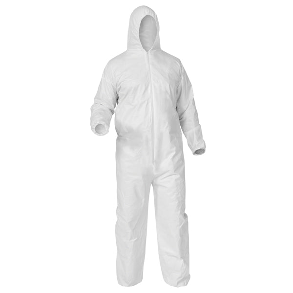 KleenGuard* A35 Liquid & Particle Protection Coveralls w/ Open Wrist & Ankles, X-Large, White, 25/Case