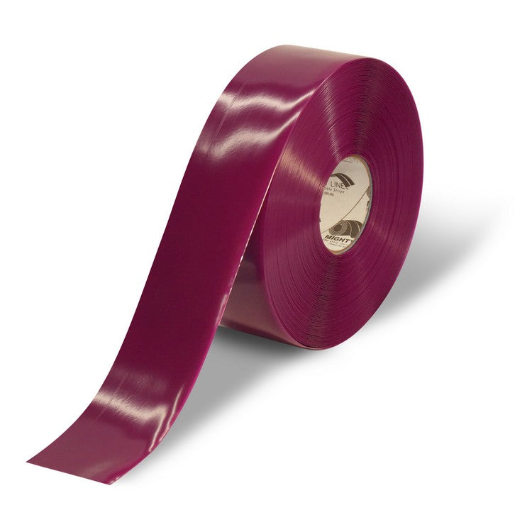 Mighty Line 3" Purple Solid Color Tape - 100' Roll