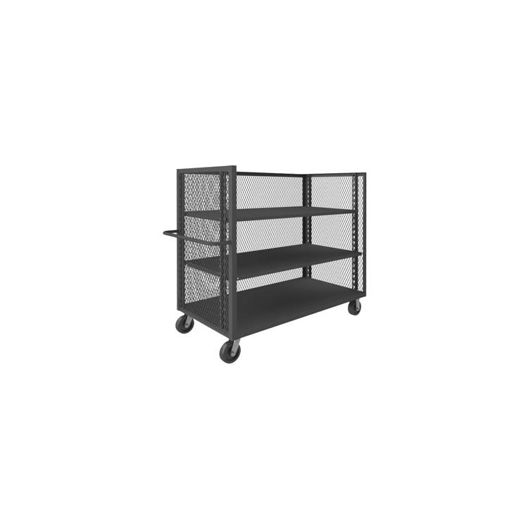 DURHAM 3 SIDED TRK, EXP MTL, 24X36, 2 ADJ SH - Model 3ST-EX2436-2AS-95