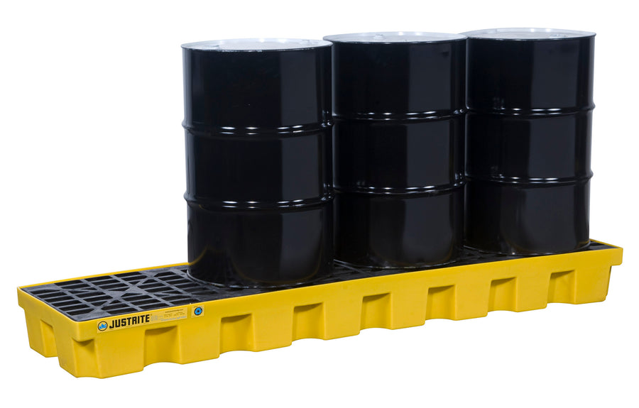 4 Drum Pallet Inline EcoPolyBlend Yellow
