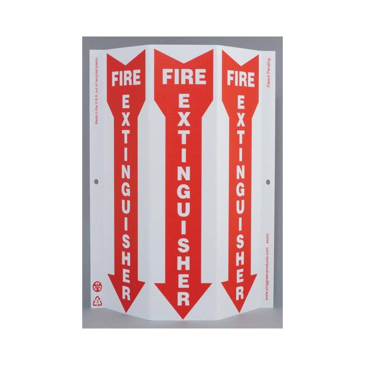 ZING Eco Safety TriView Sign, 12x9- Model 4052