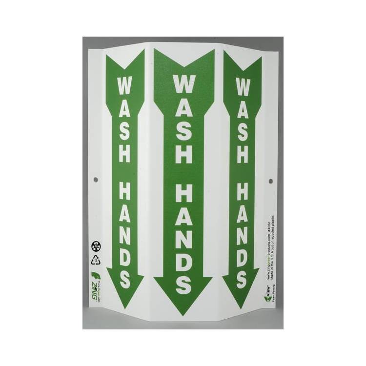 ZING Public Facility TriView Sign 12x9- Model 4062