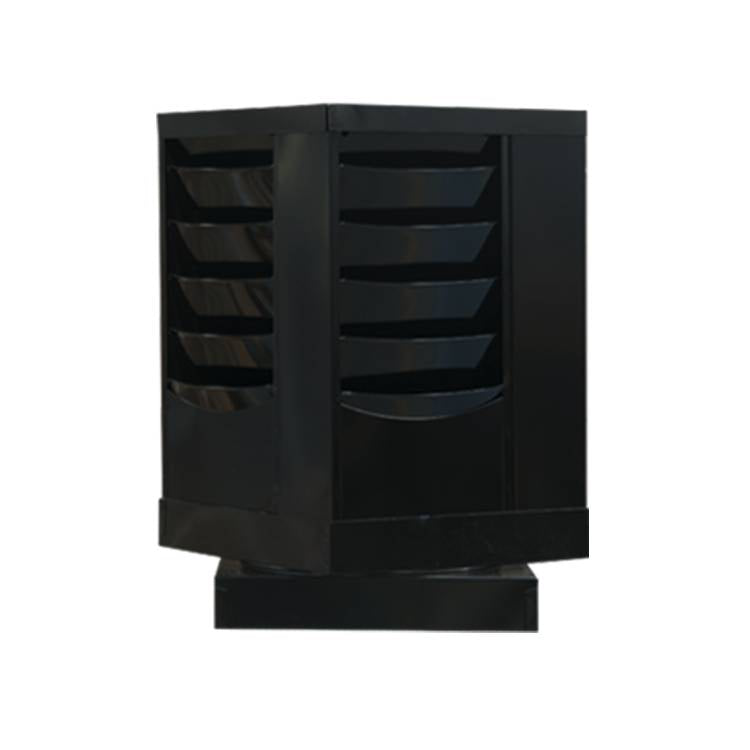 20 POCKET ROTARY CON-TUR LIT. RACK BLACK - Model 409-08