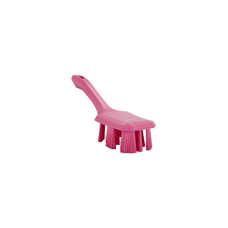 Brush, Short Handle, UST, Stiff, PP/PBT, Pink - Model 41791