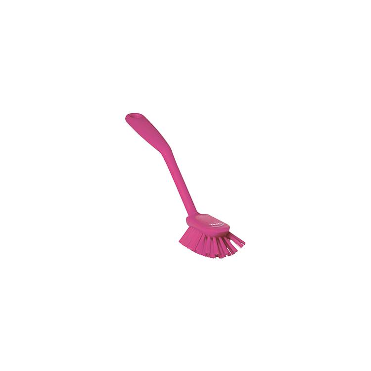 Brush,Dish,Scraping Edge,Medium,11",PP/PBT,Pink - Model 42371