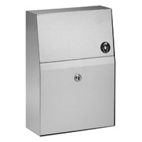 Bradley Bx Surface Mount Napkin Disposal w/ Push-Flap Doors